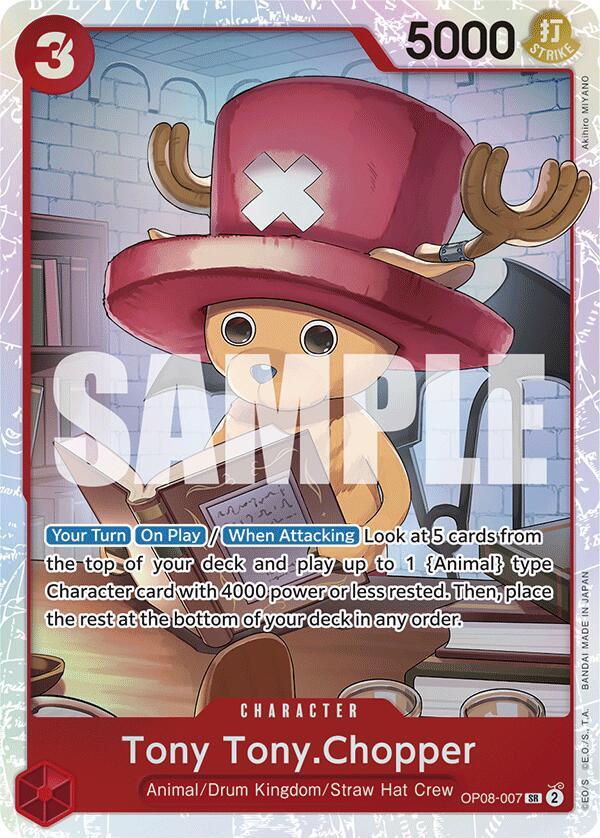 Tony Tony.Chopper (007) - OP08-007 - Super Rare Foil (Inglés Foil NM)