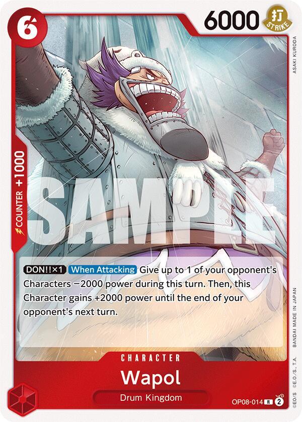 Wapol - OP08-014 - Rare Foil (Inglés Foil NM)