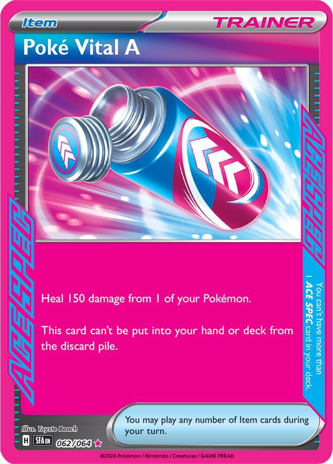 Poké Vital A - 062/064 - ACE SPEC Rare (Español Foil NM)