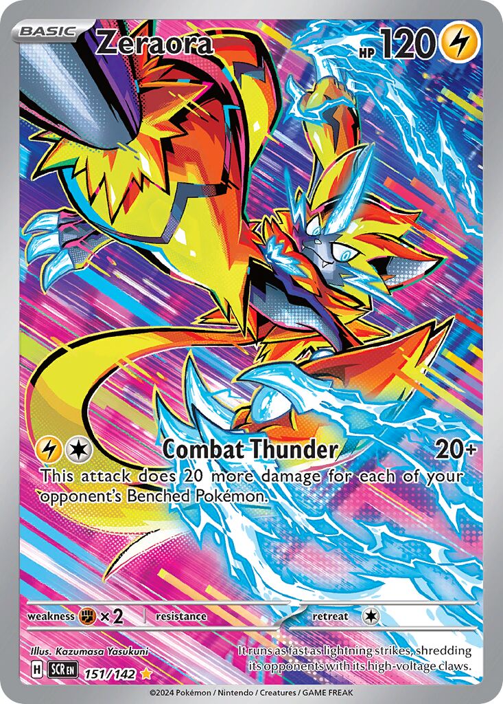 Zeraora - 151/142 - Illustration Rare (Español Foil NM)