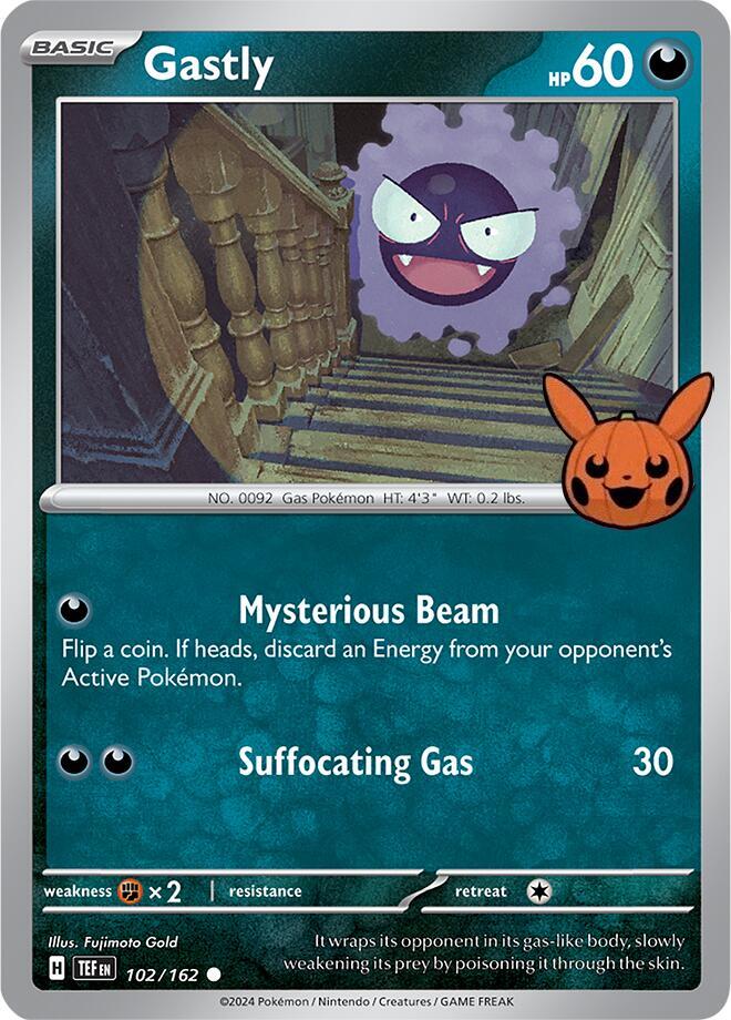 Gastly - 102/162 - Common (Inglés NM)
