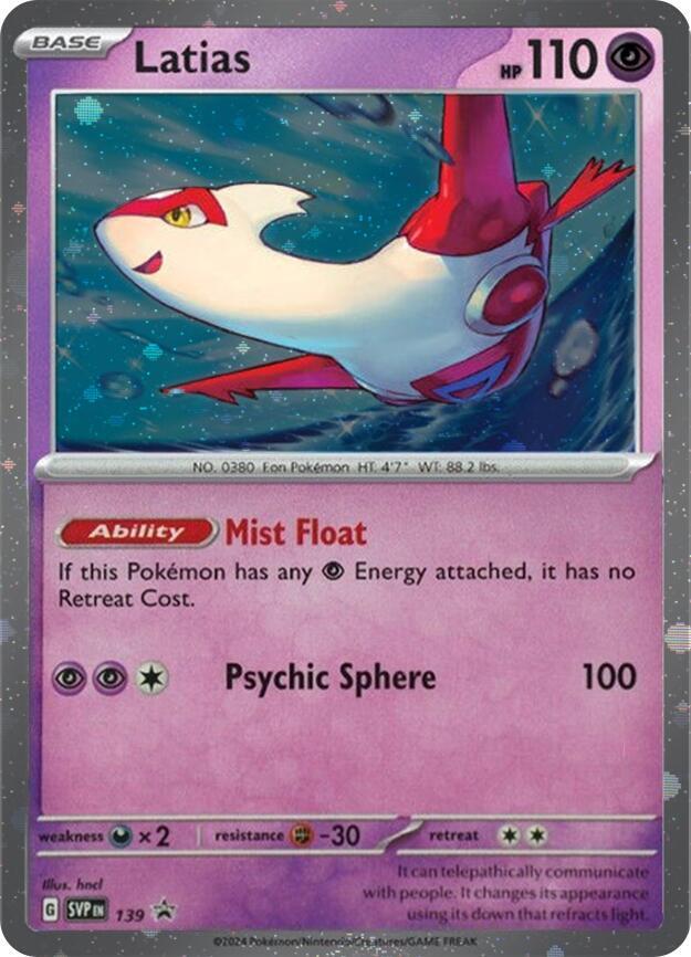 Latias - 139 - Promo (Inglés Foil NM)