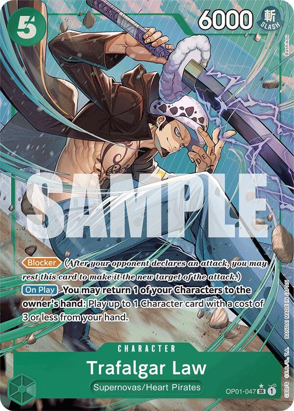 Trafalgar Law (OP01-047) (Alternate Art) - OP01-047 - Alternate Art Foil (Inglés Foil NM)