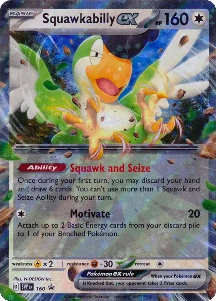 Squawkabilly ex - 160 - Promo (Inglés Foil NM)