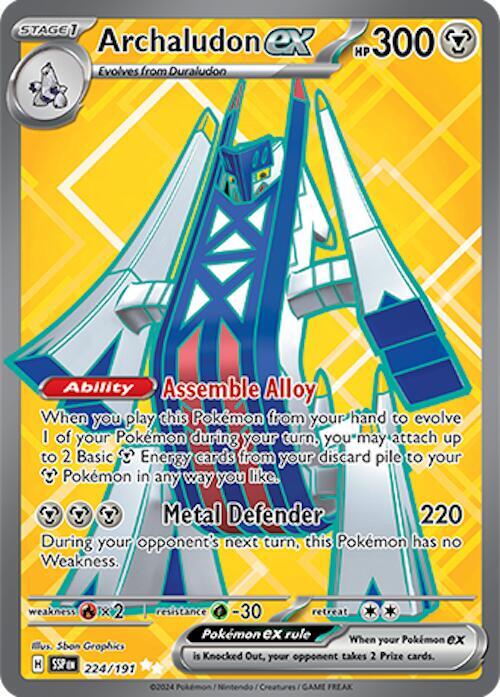 Archaludon ex - 224/191 - Ultra Rare (Inglés Foil NM)