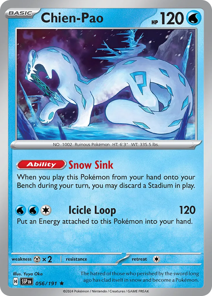 Chien-Pao - 056/191 - Rare (Inglés Foil NM)