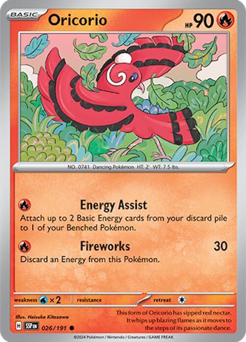 Oricorio - 026/191 - Common (Español Reverse Holo NM)