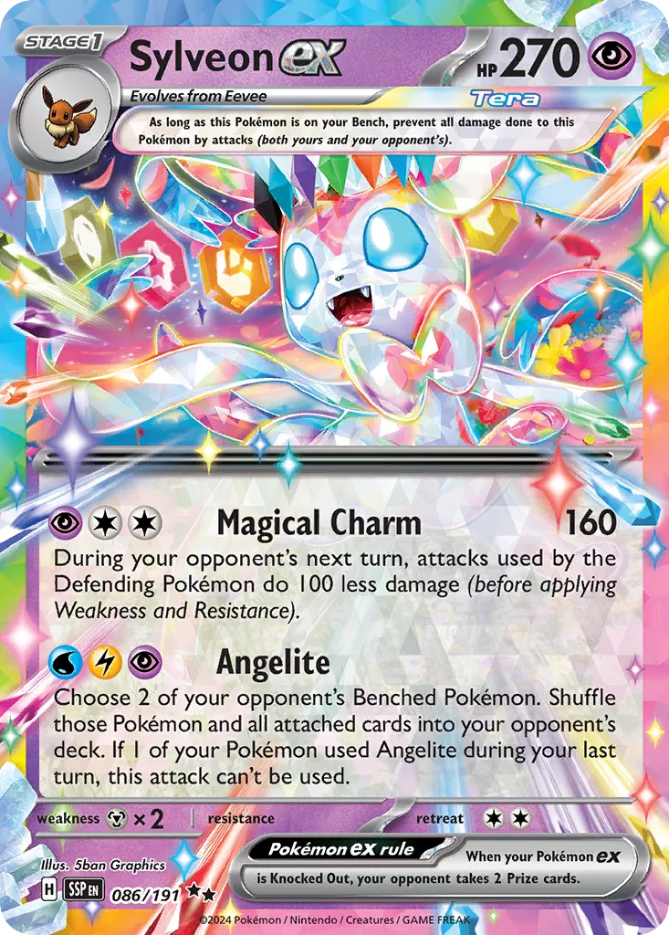 Sylveon ex - 086/191 - Double Rare (Español Foil NM)
