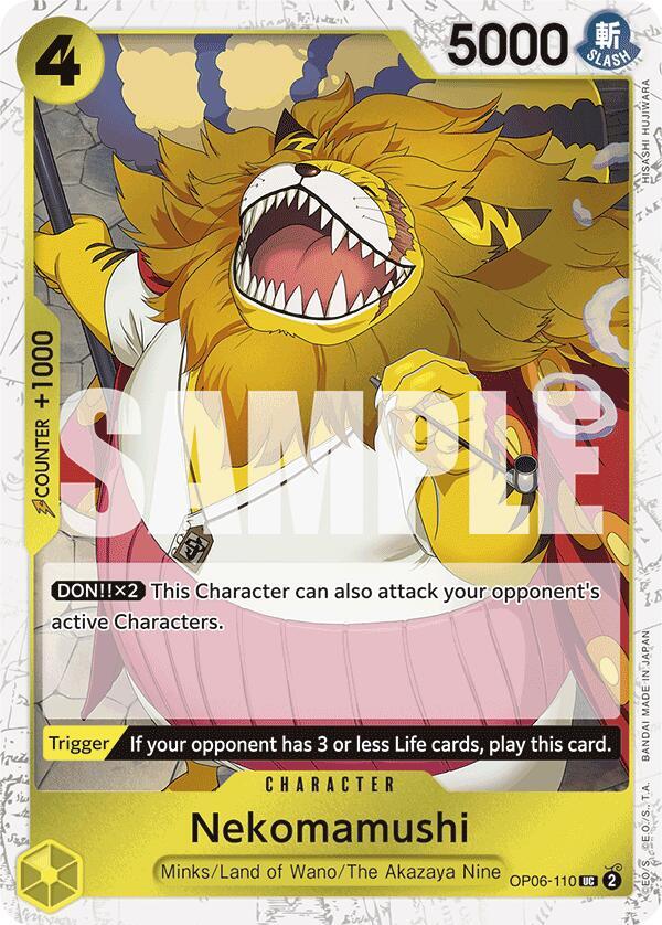 Nekomamushi (Jolly Roger Foil) - OP06-110 - Pirate Foil Foil (Inglés Foil NM)