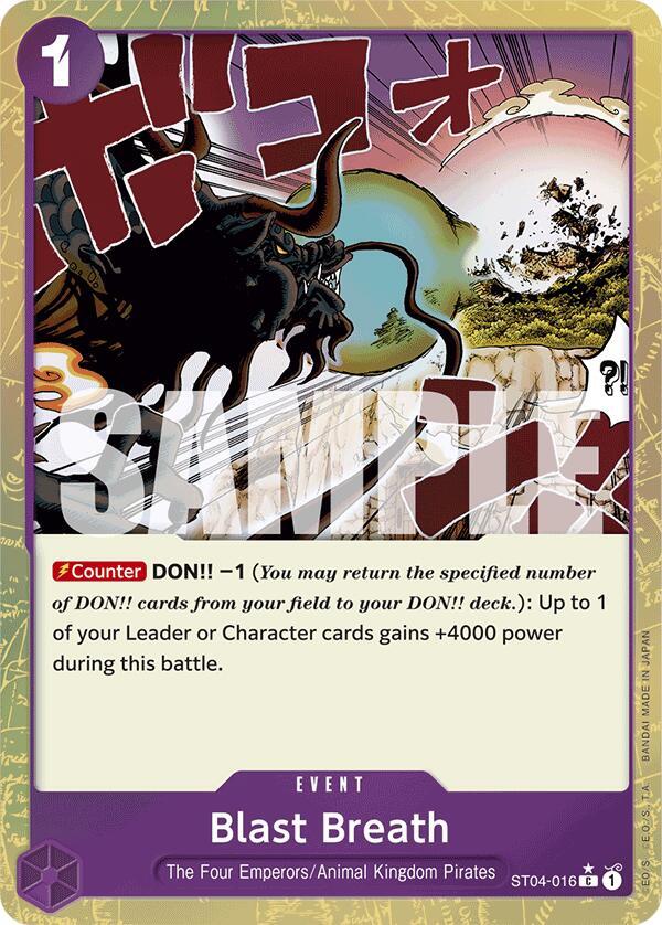 Blast Breath (Textured Foil) - ST04-016 - Textured Foil Foil (Inglés Foil NM)