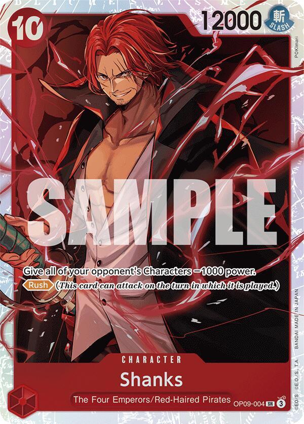 Shanks (004) - OP09-004 - Super Rare Foil (Inglés Foil NM)