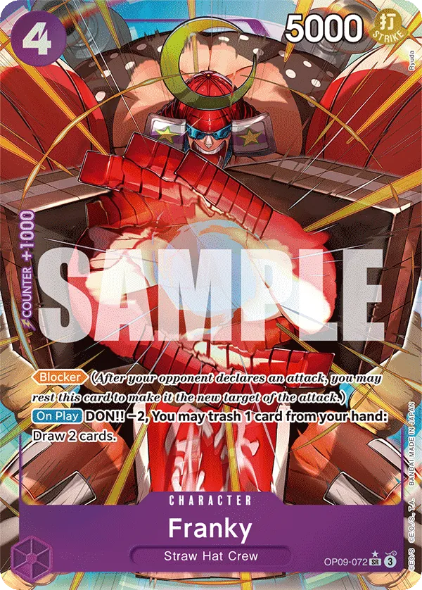 Franky (Parallel) - OP09-072 - Alternate Art Foil (Inglés Foil NM)
