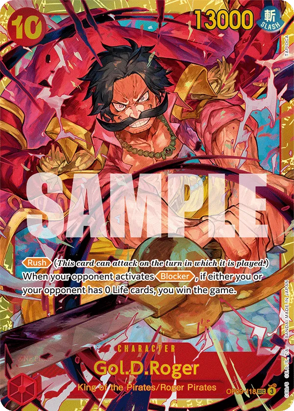 Gol.D.Roger - OP09-118 - Secret Rare Foil (Inglés Foil LP)