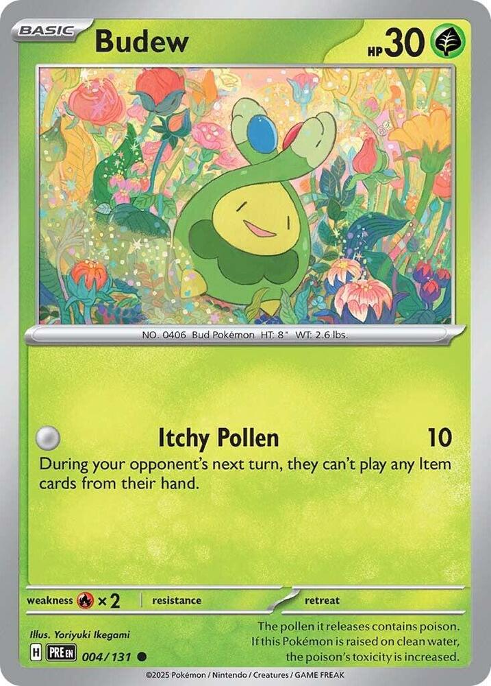 Budew - 004/131 - Common (Inglés Reverse Holo NM)