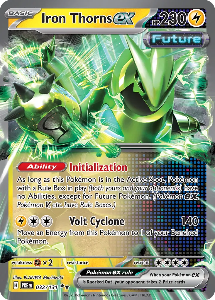 Iron Thorns ex - 032/131 - Double Rare (Español Foil NM)
