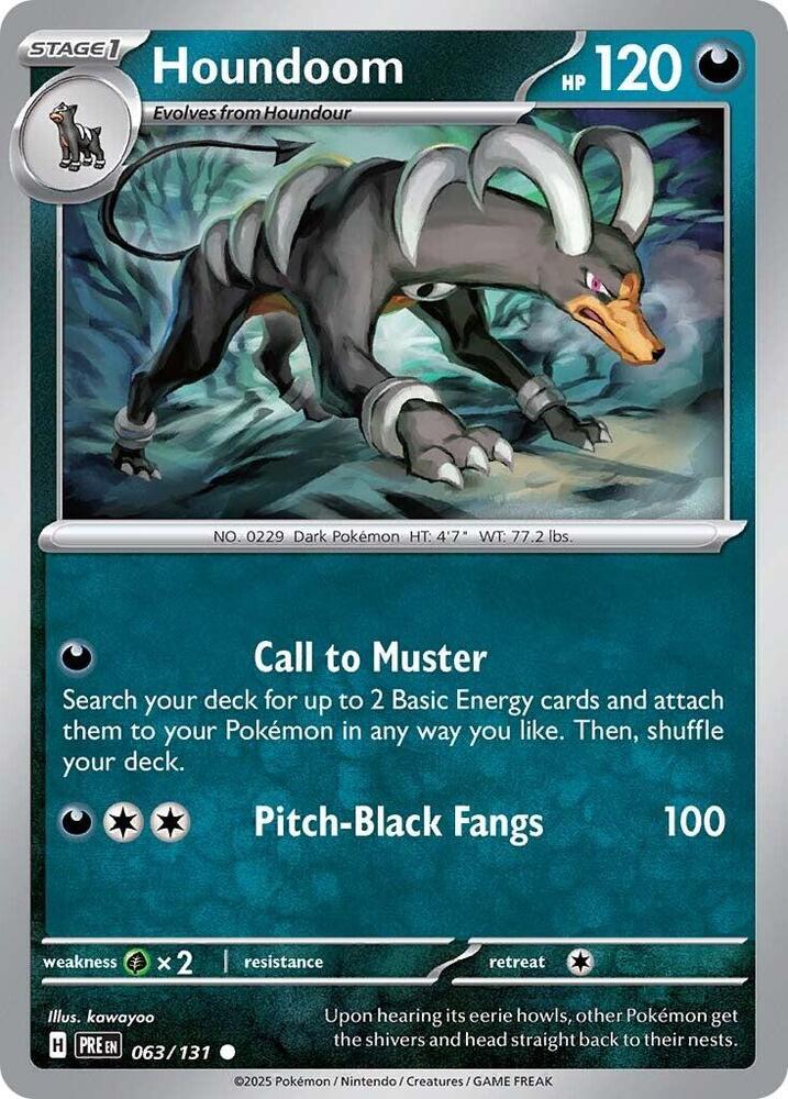 Houndoom - 063/131 - Common (Inglés NM)