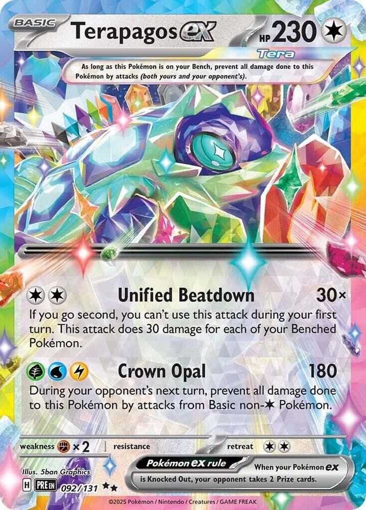 Terapagos ex - 092/131 - Double Rare (Inglés Foil NM)