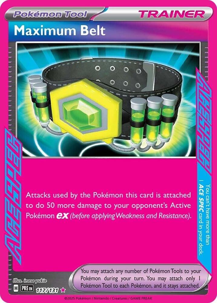 Maximum Belt - 117/131 - ACE SPEC Rare (Inglés Foil NM)