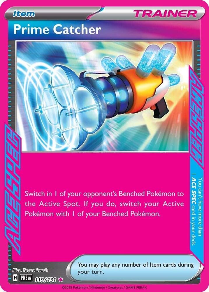 Prime Catcher - 119/131 - ACE SPEC Rare (Inglés Foil NM)