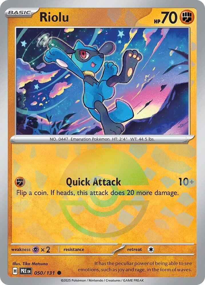 Riolu (Poke Ball Pattern) - 050/131 - Common (Inglés Foil NM)
