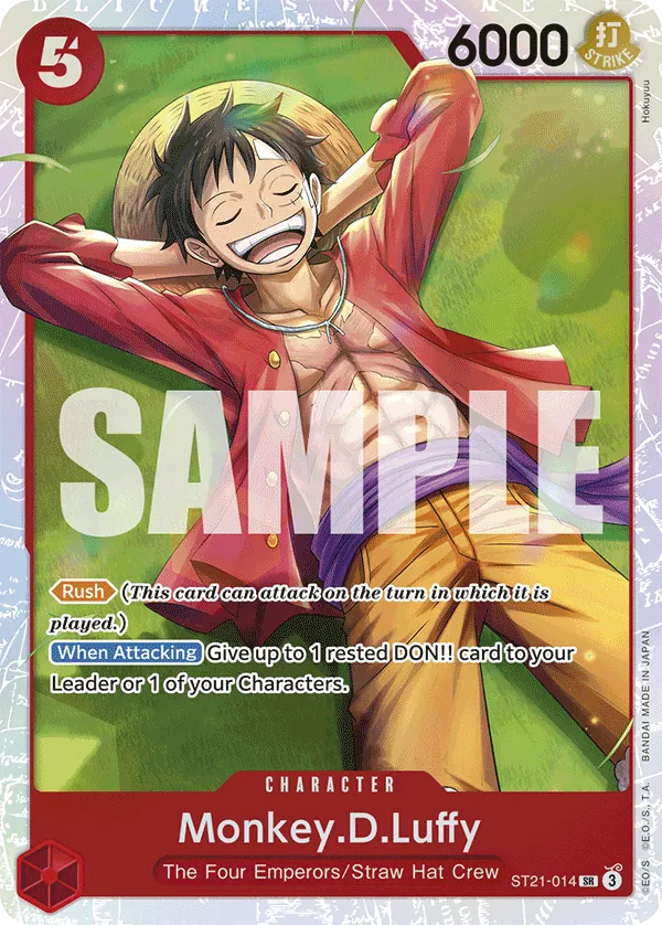 Monkey.D.Luffy (014) - ST21-014 - Super Rare Foil (Inglés Foil NM)