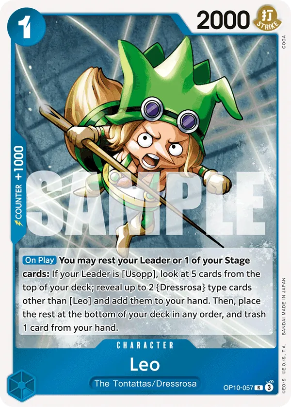 Leo - OP10-057 - Rare Foil (Inglés Foil NM)