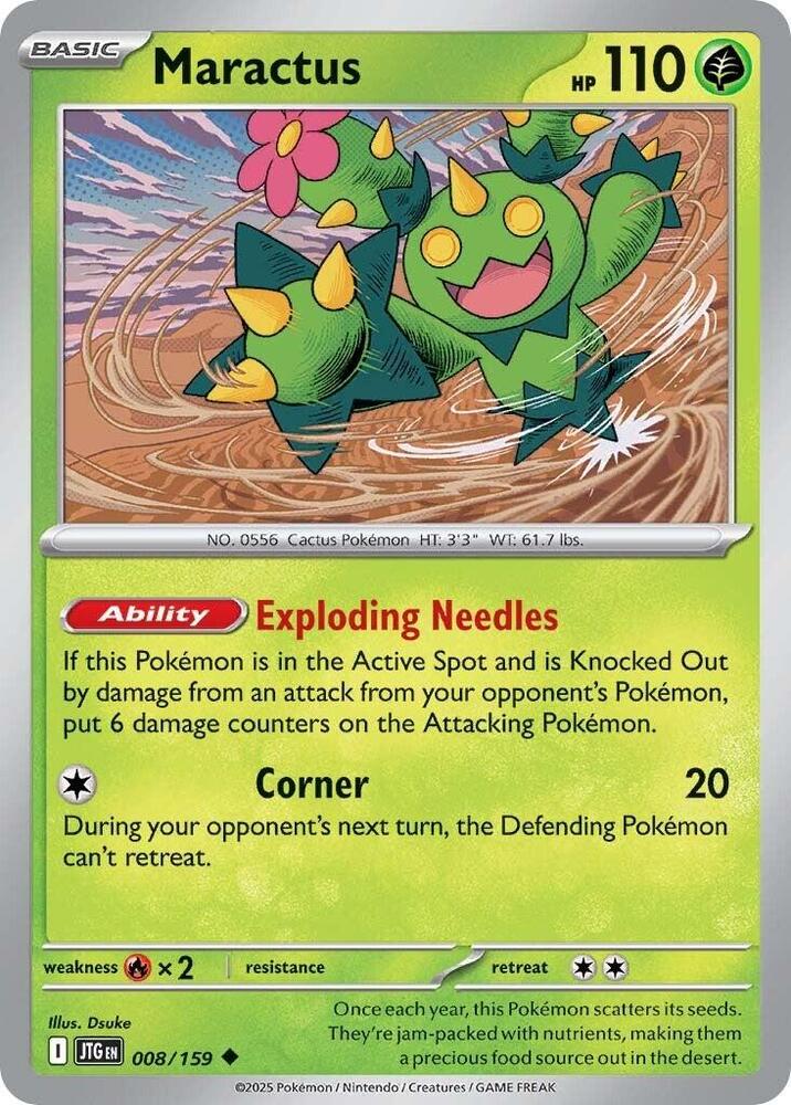 Maractus - 008/159 - Uncommon (Inglés NM)