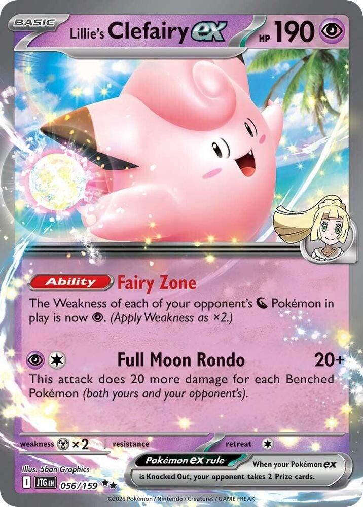 Lillie's Clefairy ex - 056/159 - Double Rare (Inglés Foil NM)