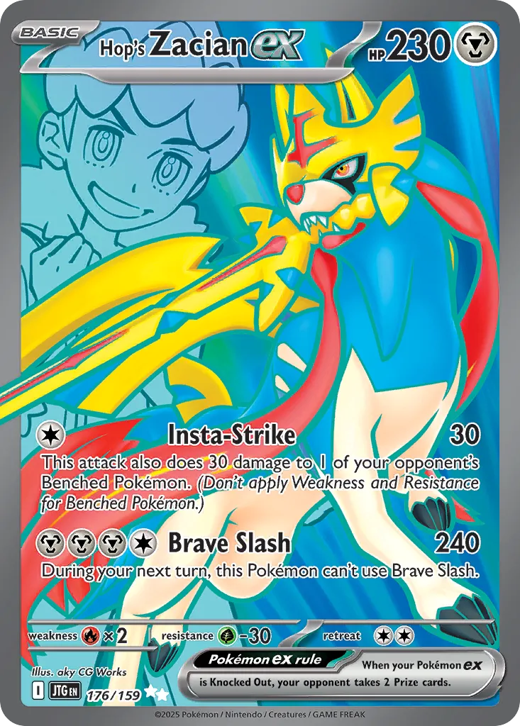 Hop's Zacian ex - 176/159 - Ultra Rare (Inglés Foil NM)