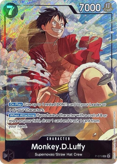 Monkey.D.Luffy (Premium Card Collection -Best Selection Vol. 3-) - P-075 - Promo Foil (Inglés Foil NM)