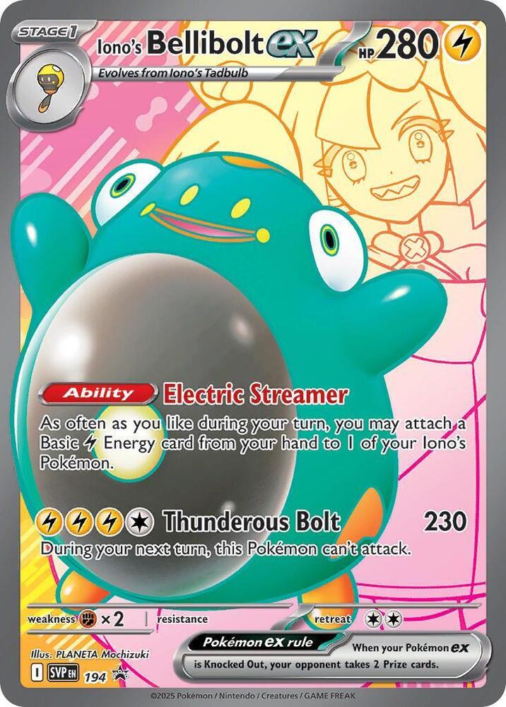 Iono's Bellibolt ex - 194 - Promo (Inglés Foil NM)