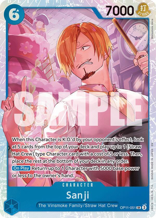Sanji - OP11-051 - Super Rare Foil (Inglés Foil NM)
