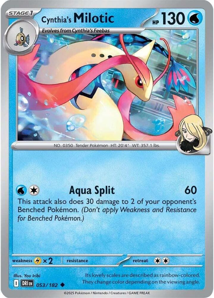 Cynthia's Milotic - 053/182 - Uncommon (Español NM)