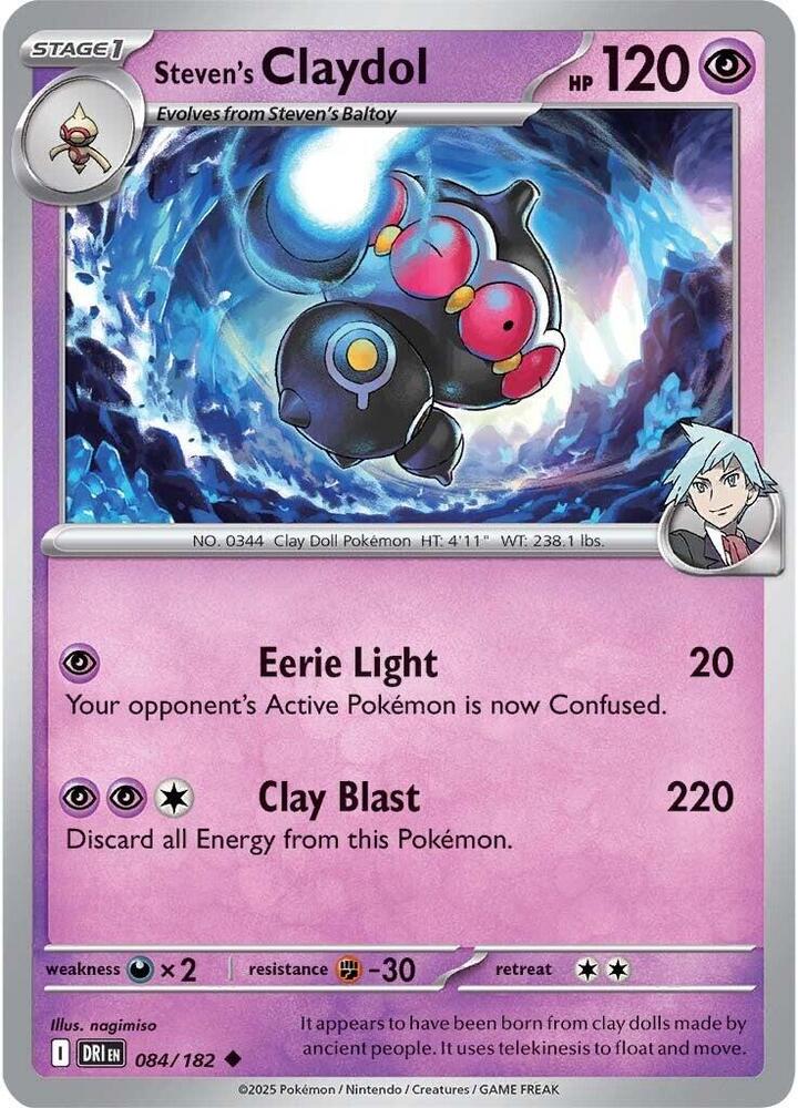 Steven's Claydol - 084/182 - Uncommon (Español NM)