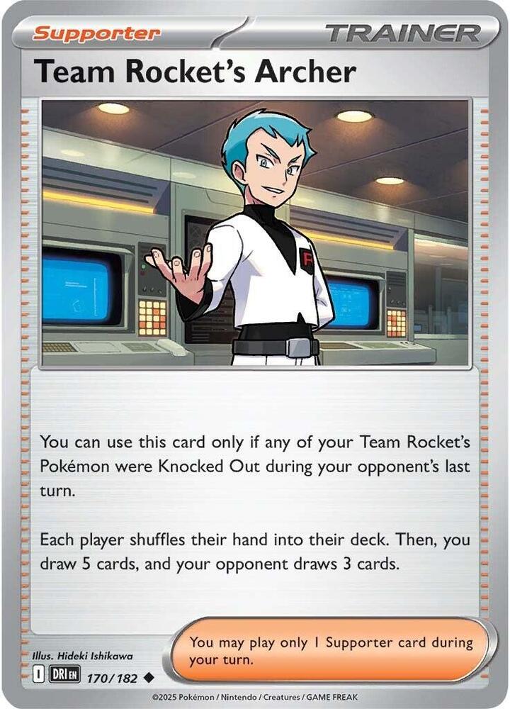Team Rocket's Archer - 170/182 - Uncommon (Inglés Reverse Holo NM)