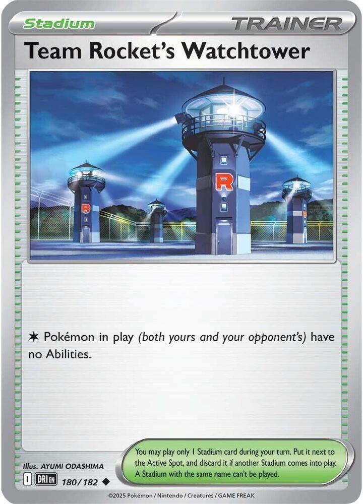 Team Rocket's Watchtower - 180/182 - Uncommon (Inglés NM)