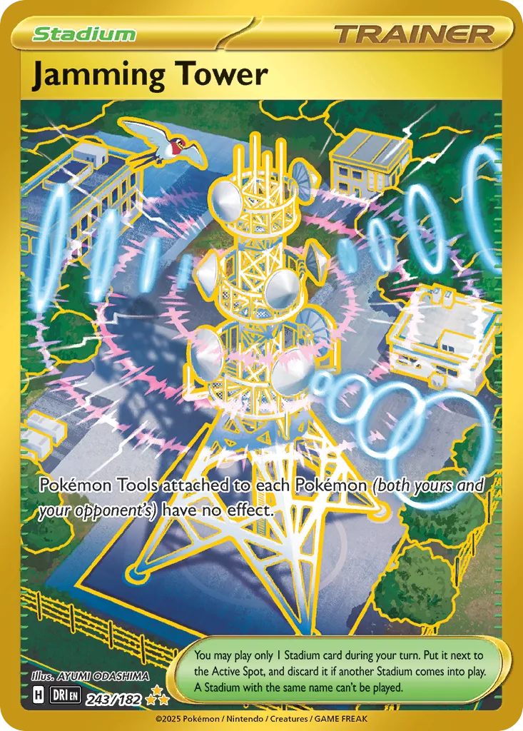 Jamming Tower - 243/182 - Hyper Rare (Inglés Foil NM)