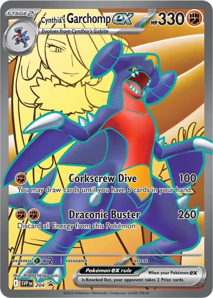 Cynthia's Garchomp ex - 204 - Promo (Inglés Foil NM)