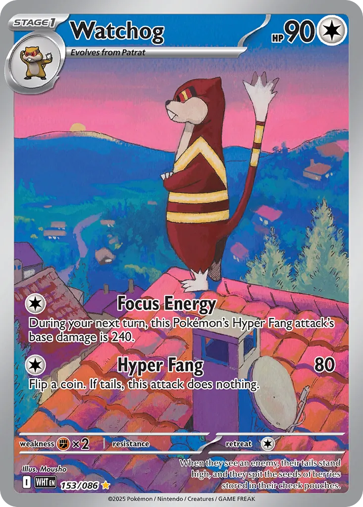 Watchog - 153/086 - Illustration Rare (Inglés Foil NM)