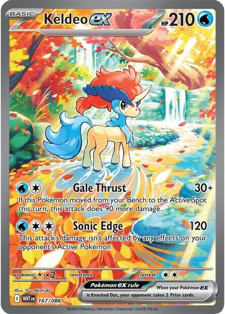 Keldeo ex - 167/086 - Special Illustration Rare (Inglés Foil NM)