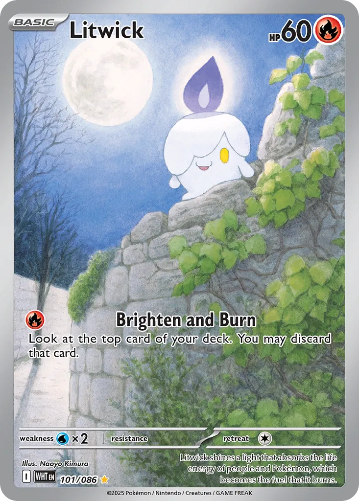 Litwick - 101/086 - Illustration Rare (Español Foil NM)