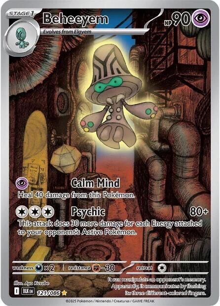 Beheeyem - 121/086 - Illustration Rare (Inglés Foil NM)