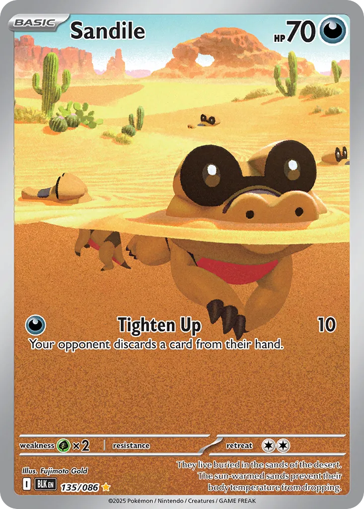 Sandile - 135/086 - Illustration Rare (Inglés Foil NM)