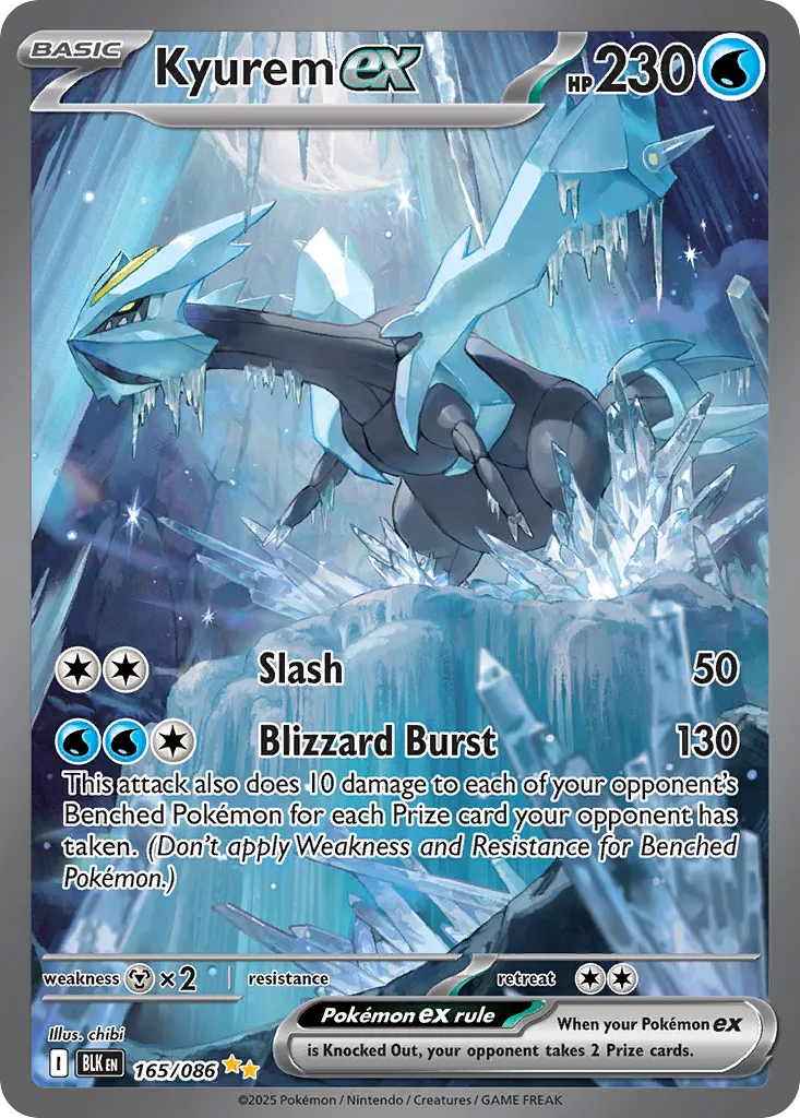 Kyurem ex - 165/086 - Special Illustration Rare (Inglés Foil NM)