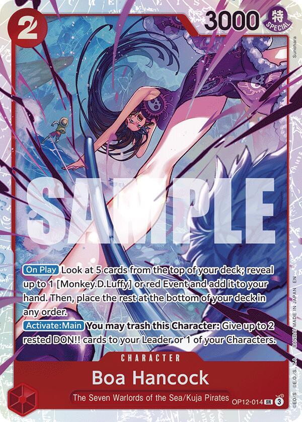 Boa Hancock - OP12-014 - Super Rare Foil (Inglés Foil NM)
