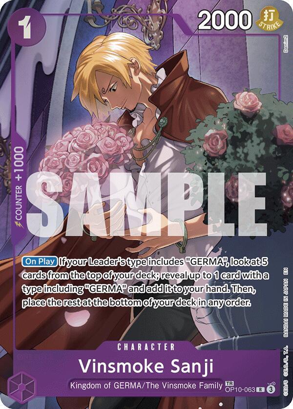 Vinsmoke Sanji (TR) - OP10-063 - Treasure Rare Foil (Inglés Foil NM)