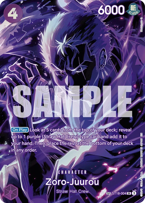Zoro-Juurou (SP) - ST18-004 - Special Card Foil (Inglés Foil NM)