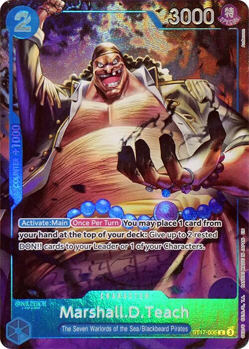 Marshall.D.Teach (Seven Warlords of the Sea Binder Set) - ST17-005 - Common Foil (Inglés Foil NM)