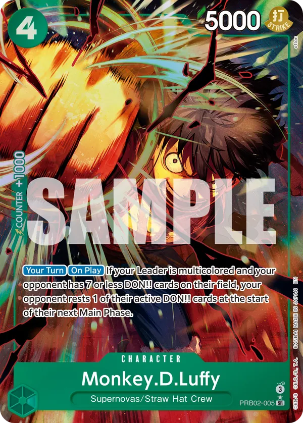 Monkey.D.Luffy - PRB02-005 (Alternate Art) - PRB02-005 - Alternate Art Foil (Inglés Foil LP)