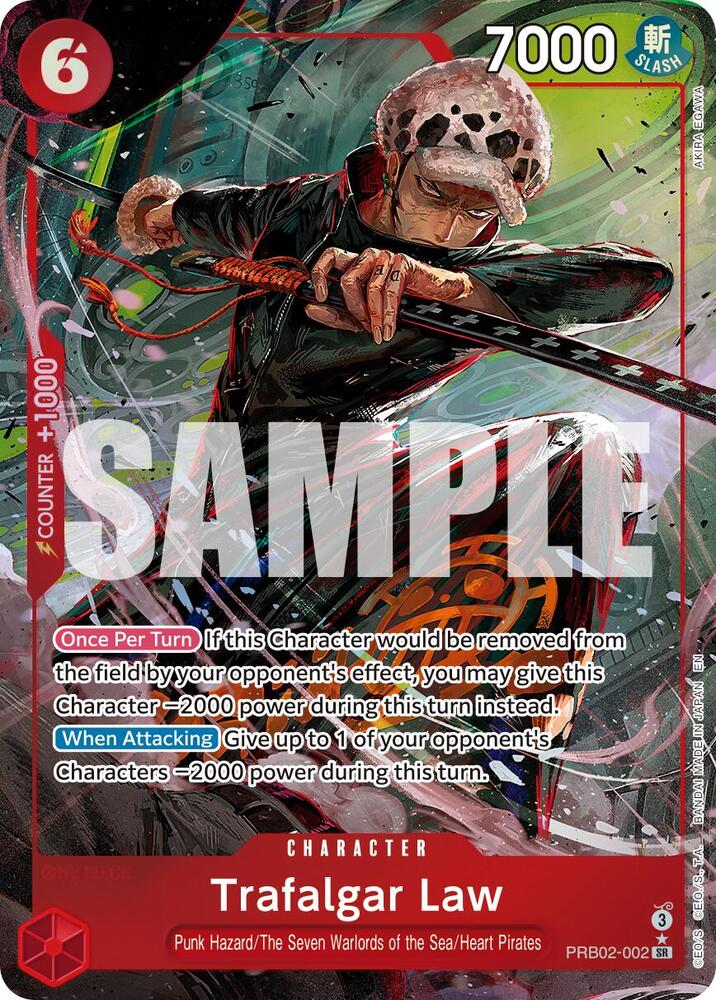Trafalgar Law - PRB02-002 (Alternate Art) - PRB02-002 - Alternate Art Foil (Inglés Foil NM)